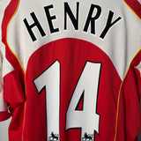 Arsenal 2004/05 Heimtrikot – Henry #14 – Nike – L – Premier League Patches