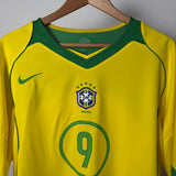 Brasilien 2004 Heimtrikot – Ronaldo #9 – Nike – XL