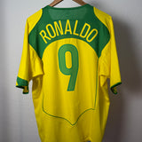 Brasilien 2004 Heimtrikot – Ronaldo #9 – Nike – XL