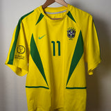 Brasilien 2002 Heimtrikot – Ronaldinho – Größe M