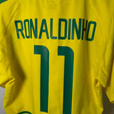 Brasilien 2002 Heimtrikot – Ronaldinho – Größe M