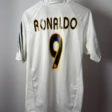 ⚪ Real Madrid 2004/05 Heimtrikot – Ronaldo #9 – Adidas (L)