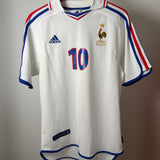 Frankreich F.F.F. 2000 Away Trikot – Zidane #10 (S/M) France