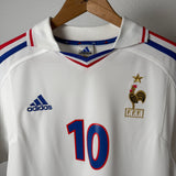 Frankreich F.F.F. 2000 Away Trikot – Zidane #10 (S/M) France