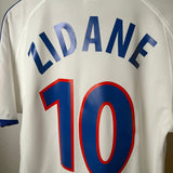 Frankreich F.F.F. 2000 Away Trikot – Zidane #10 (S/M) France
