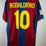 FC Barcelona 2007/08 Ronaldinho Vintage Jubiläum Heimtrikot (M)