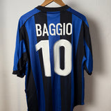 🔵⚫ Inter Mailand 1999/2000 Heimtrikot – Roberto Baggio #10 – L