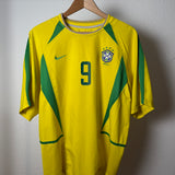 Brasilien 2002 Heimtrikot – Ronaldo #9 (L)