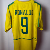 Brasilien 2002 Heimtrikot – Ronaldo #9 (L)