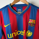 🔵🔴 FC Barcelona 2009/10 Heimtrikot – Ibrahimović #9 – Nike – Größe M