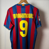 🔵🔴 FC Barcelona 2009/10 Heimtrikot – Ibrahimović #9 – Nike – Größe M
