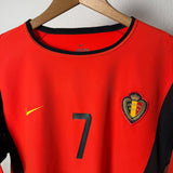 🔴 Belgien 2002 Heimtrikot – Wilmots #7 – Nike – Größe M