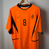 🟠 Niederlande 2002 Heimtrikot – Davids #8 – Nike – Größe L