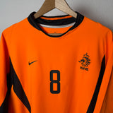 🟠 Niederlande 2002 Heimtrikot – Davids #8 – Nike – Größe L