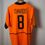🟠 Niederlande 2002 Heimtrikot – Davids #8 – Nike – Größe L