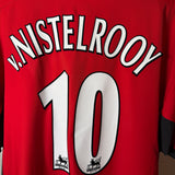 🔴 Manchester United 2003/04 Heimtrikot – van Nistelrooy #10 – Nike – Größe XL