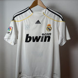 ⚪ Real Madrid 2009/10 Heimtrikot – Cristiano Ronaldo #9 – Adidas – S/M (176 cm)