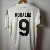 ⚪ Real Madrid 2009/10 Heimtrikot – Cristiano Ronaldo #9 – Adidas – S/M (176 cm)