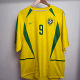 Brasilien 2002 Heimtrikot – Ronaldo #9 (L)