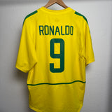 Brasilien 2002 Heimtrikot – Ronaldo #9 (L)
