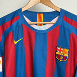 🔵🔴 FC Barcelona 2005/06 Heimtrikot – Puyol #5 – Nike (L)