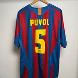 🔵🔴 FC Barcelona 2005/06 Heimtrikot – Puyol #5 – Nike (L)
