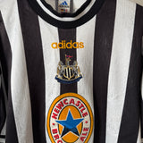 Newcastle United 1998/99 Heimtrikot – Newcastle Brown Ale – Shearer (#9) – Vintage