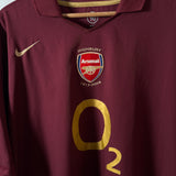 Arsenal 2005/06 Jubiläum-Auswärtstrikot – Highbury 1913–2006 – O2 – Nike – Vintage
