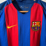 Long-sleeve! FC Barcelona 2016 Home Jersey – Messi – Nike