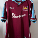 West Ham United 1999/2000 Trikot – Dr. Martens – Di Canio – Fila – Vintage