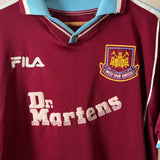 West Ham United 1999/2000 Trikot – Dr. Martens – Di Canio – Fila – Vintage