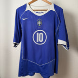 Brasilien 2004 Auswärtstrikot – Ronaldinho #10 – L