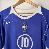 Brasilien 2004 Auswärtstrikot – Ronaldinho #10 – L