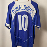 Brasilien 2004 Auswärtstrikot – Ronaldinho #10 – L