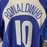 Brasilien 2004 Auswärtstrikot – Ronaldinho #10 – L