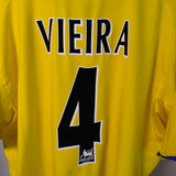 Arsenal FC 2003/04 Drittes Trikot – Vieira #4 XL