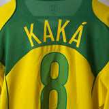 Brasilien 2004 Heimtrikot – Kaká – Nike – Vintage