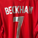 England 2004/06 Heimtrikot – Beckham (#7) – Langarm – Vintage