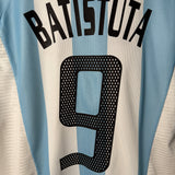 Argentinien 2002 Heimtrikot – Batistuta #9 – XL