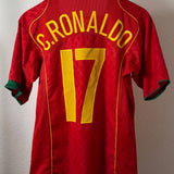 Portugal 2004 Ronaldo #17 Heimtrikot (XS)