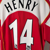 Arsenal FC 2004/05 Heimtrikot – Thierry Henry #14 – Nike (XL)