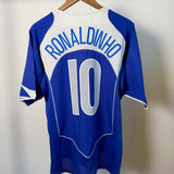 Brasilien 2004 Auswärtstrikot – Ronaldinho (#10) L