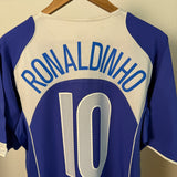Brasilien 2004 Auswärtstrikot – Ronaldinho (#10) L