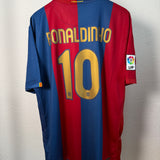 FC Barcelona 2006/07 Heimtrikot – Ronaldinho #10 (XXL)