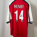 Arsenal 1999/2000 Heimtrikot – Thierry Henry #14 – Dreamcast – Nike – XXL