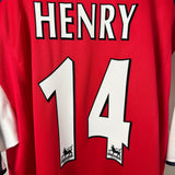 Arsenal 1999/2000 Heimtrikot – Thierry Henry #14 – Dreamcast – Nike – XXL