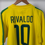 🇧🇷 Brasilien 2002 Heimtrikot – Rivaldo #10 – XXL