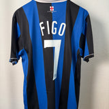 🔵⚫ Inter Mailand 2006/07 Heimtrikot – Figo #7 – Größe L