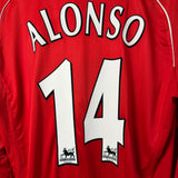 Liverpool FC 2006/07 Heimtrikot Langarm – Alonso #14 – XL