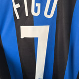 🔵⚫ Inter Mailand 2006/07 Heimtrikot – Figo #7 – Größe L
